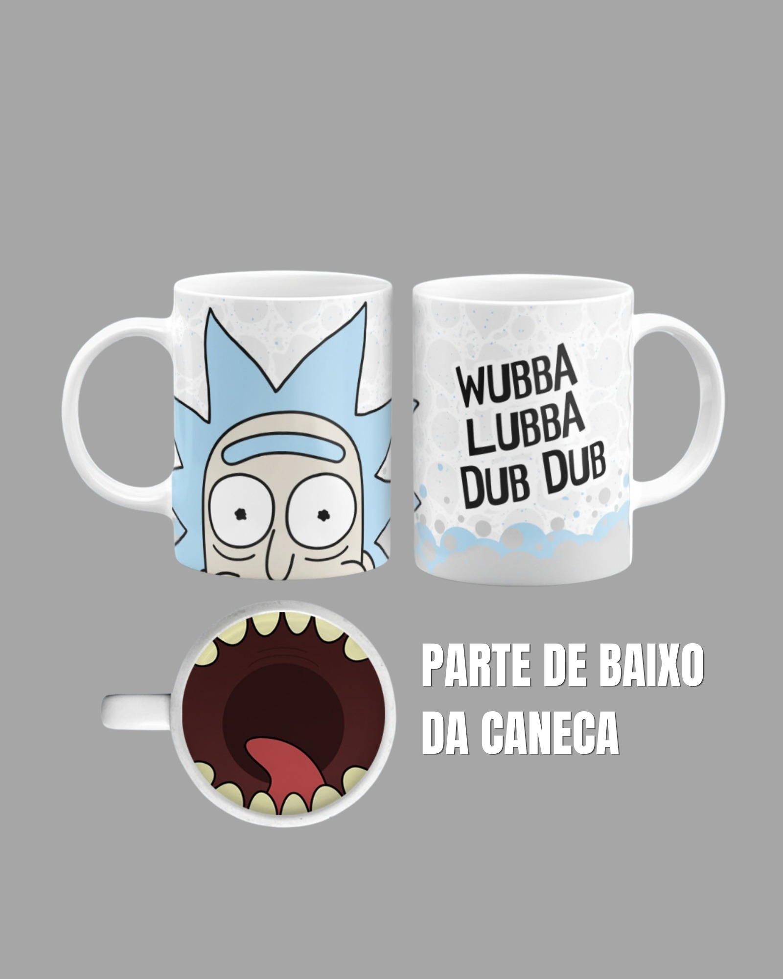 Caneca Rick e Morty