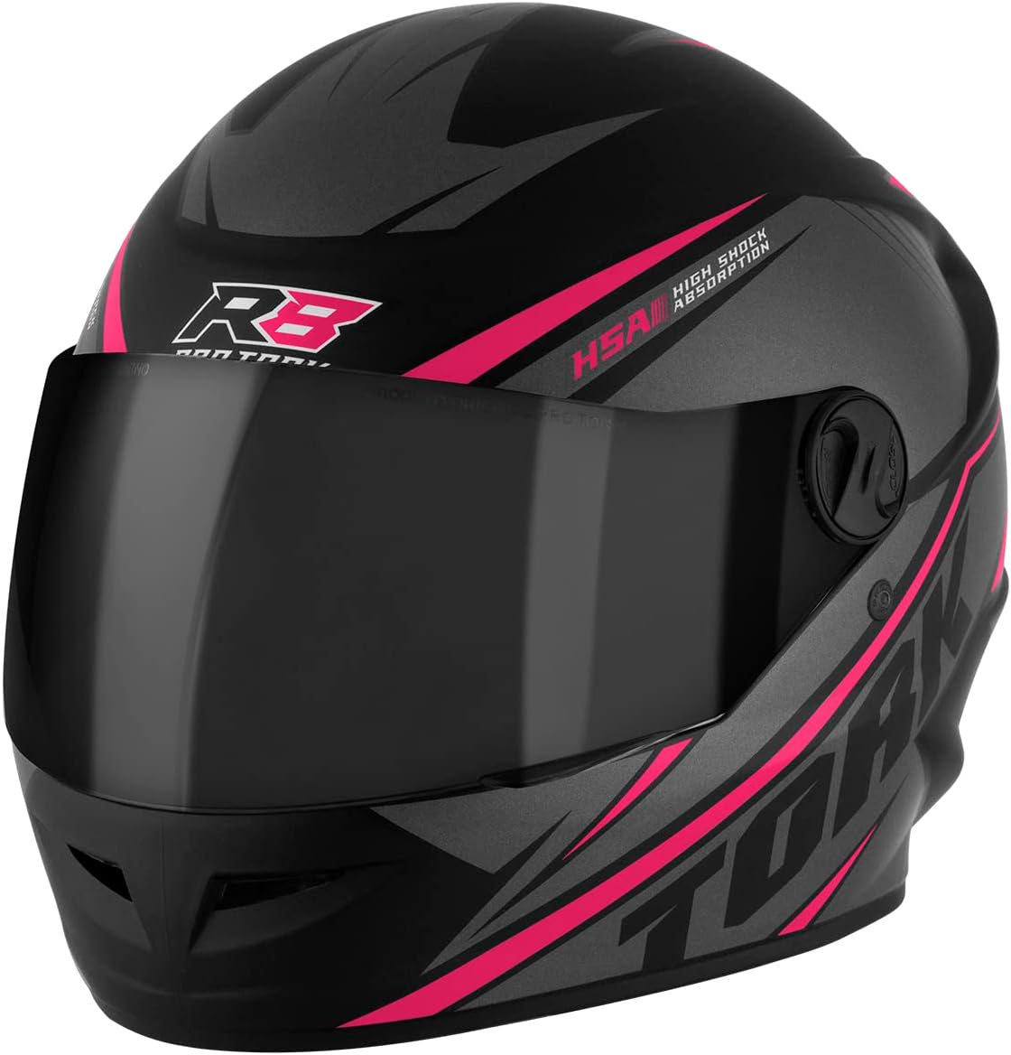 Capacete Pro Tork R8 Fehcado, Viseira Fumê - Imagem 2