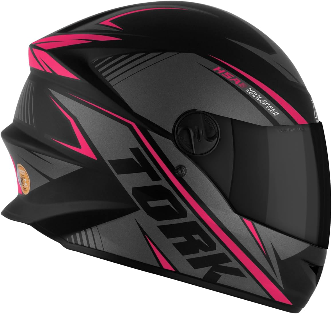 Capacete Pro Tork R8 Fehcado, Viseira Fumê - Imagem 5