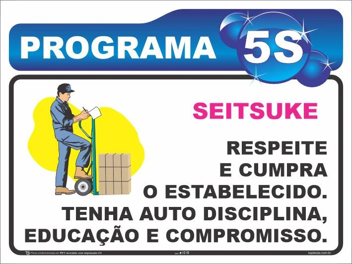 Placa de 5S: Seitsuke