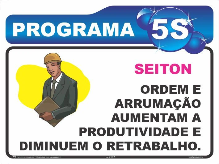 Placa de 5S: Seiton