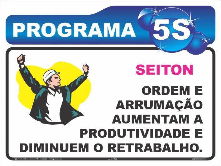 Placa de 5S: Seiton