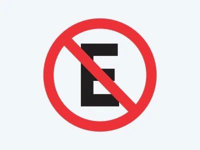 Placa de regulamentação R-6A: Proibido estacionar