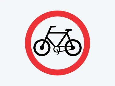 Placa de regulamentação R-34: Circulação exclusiva de bicicletas