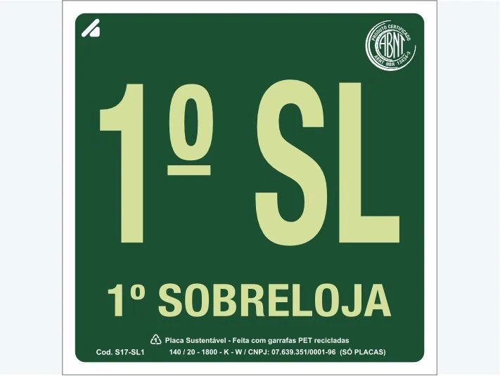 Placa de rota de fuga S17-SL1: 1° Sobreloja