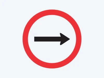 Placa de regulamentação R-24A: Sentido de circulação da via/pista